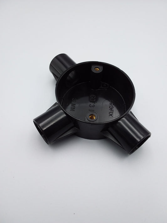 25mm 3-way box black