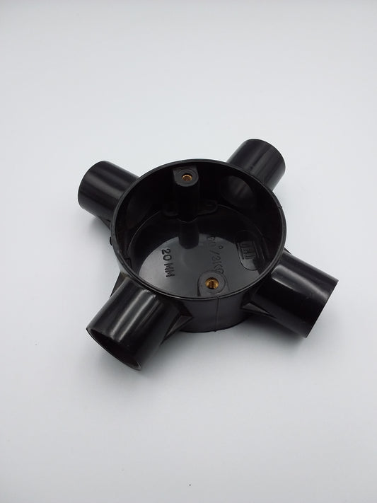 20mm 4-way box black