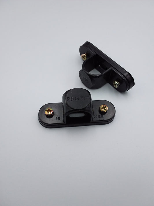 20mm Bar saddle clips black
