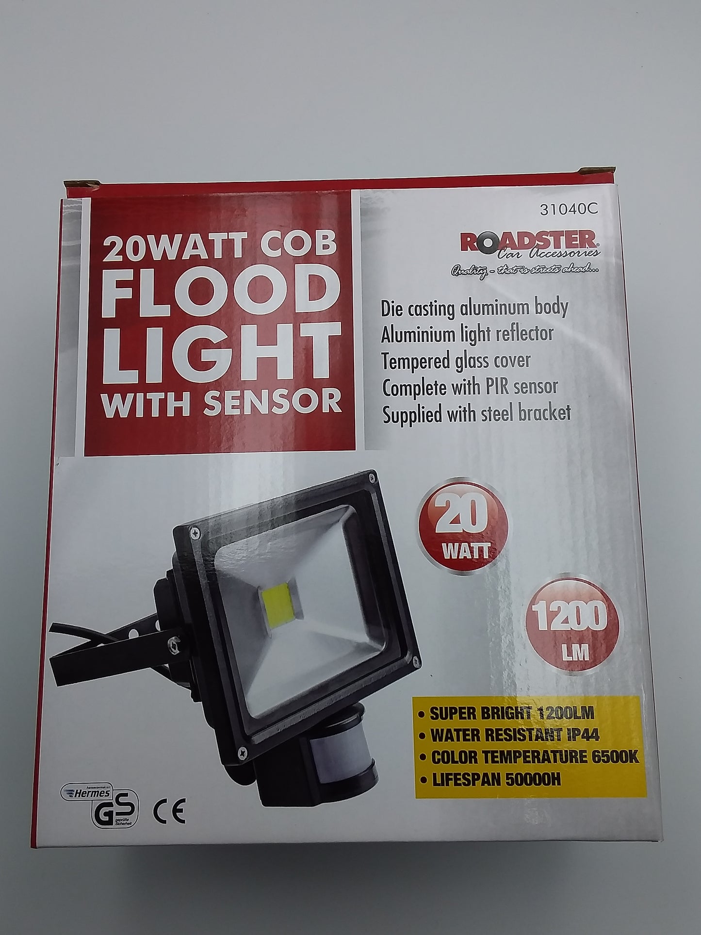 20W LED flood light with PIR