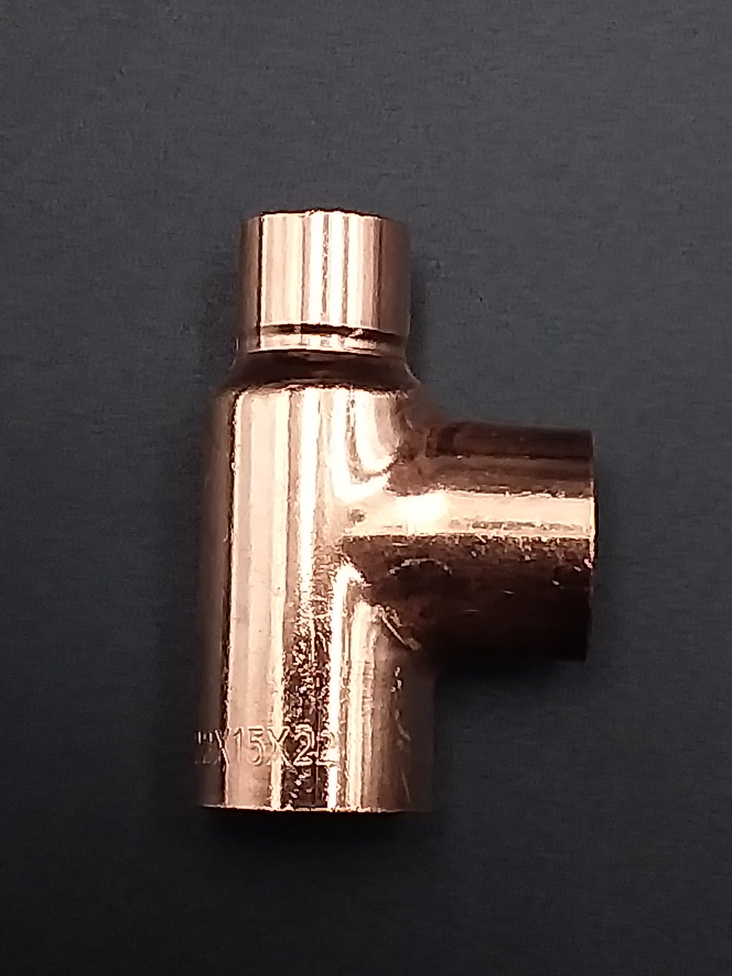 22 x 15 x 22mm End feed tee qty1