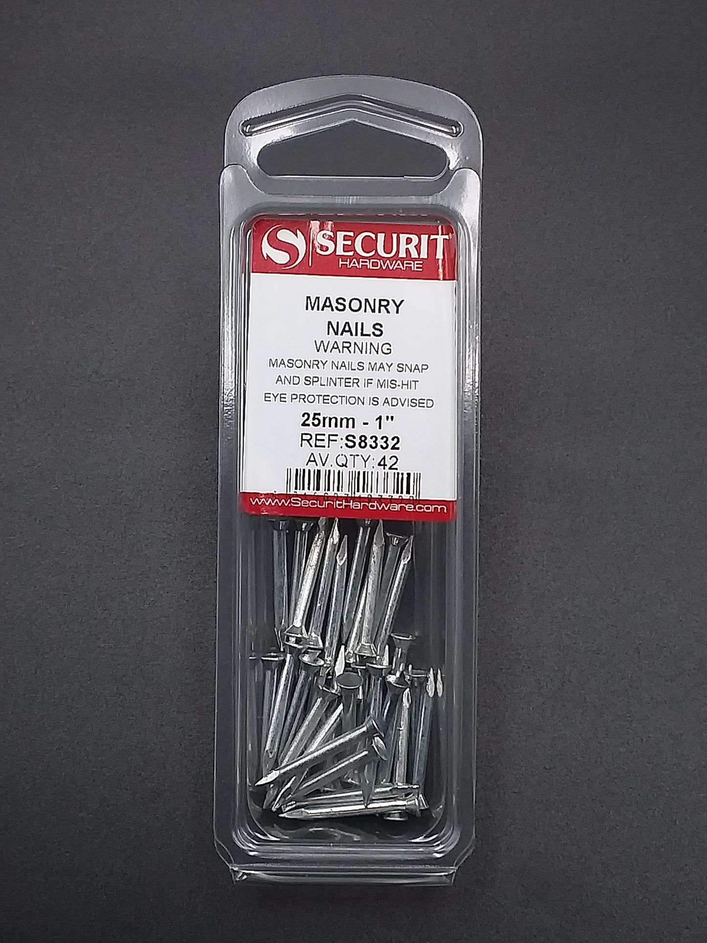 25mm masonry nails qty 36