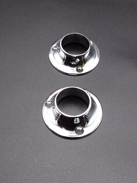 25mm End socket chrome pk2