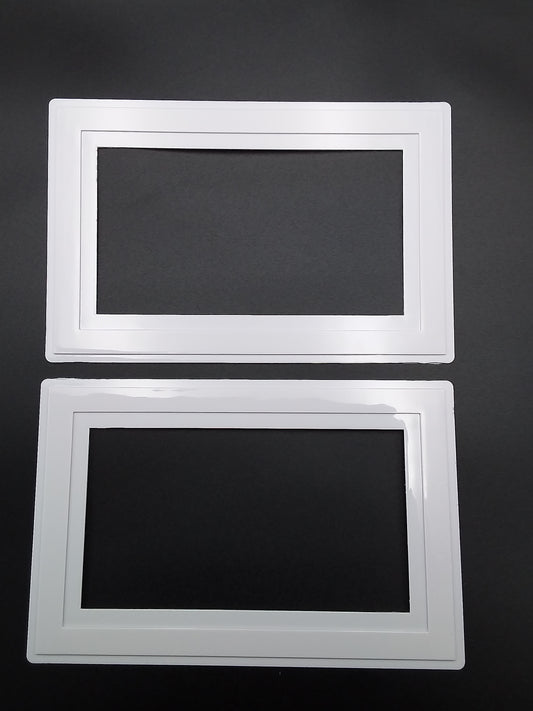 2G Finger plate white Pk2