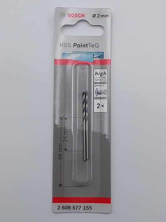 2mm Metal drill bit (pk2)