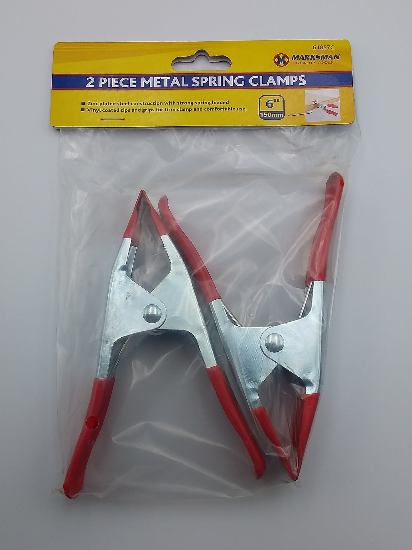 2Pc 6" Spring clamp set