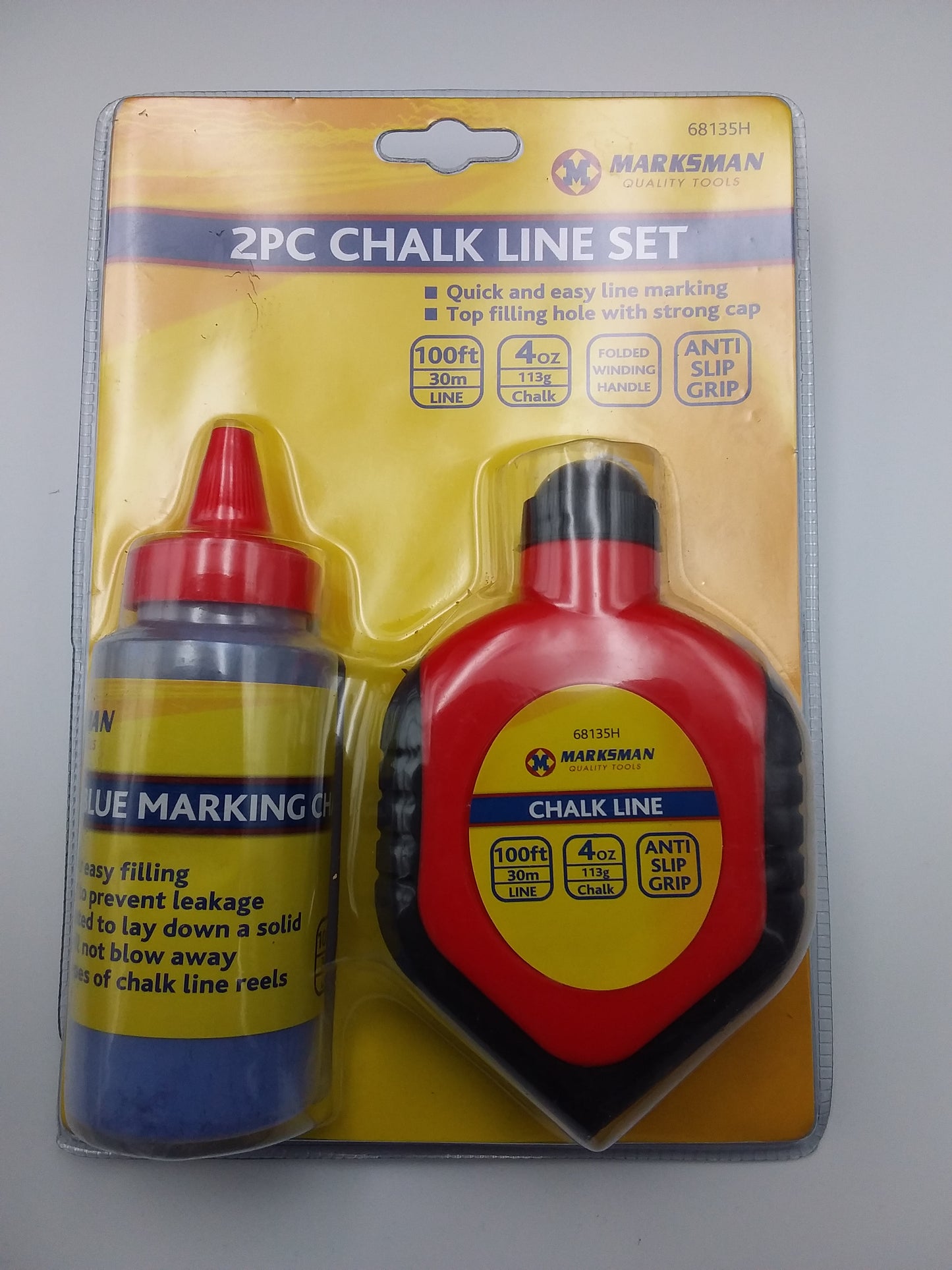 2Pc Chalk line reel set 30m