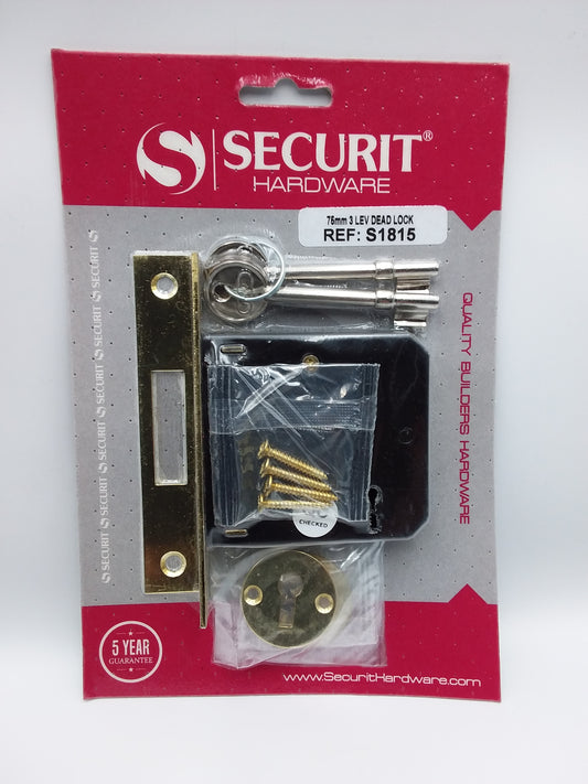 3 Lever dead lock 75mm
