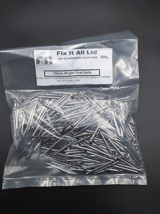 30mm Oval nails 500g