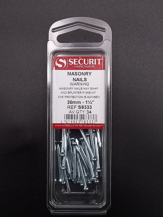 30mm Masonry nails qty 34