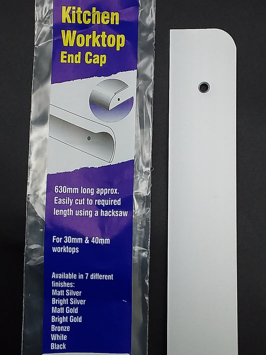 40mm Worktop end cap silver