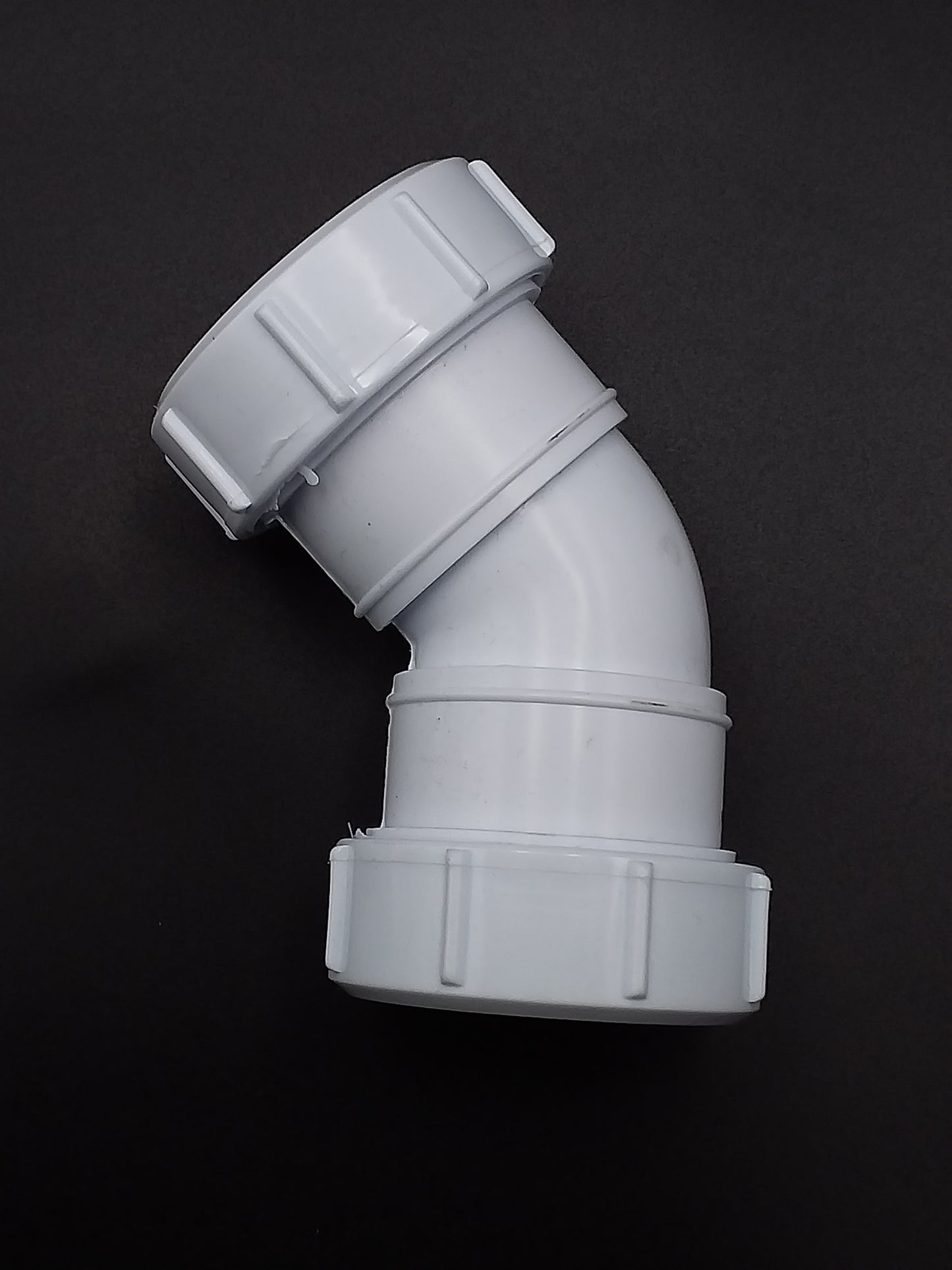 32mm  compression 45 bend white