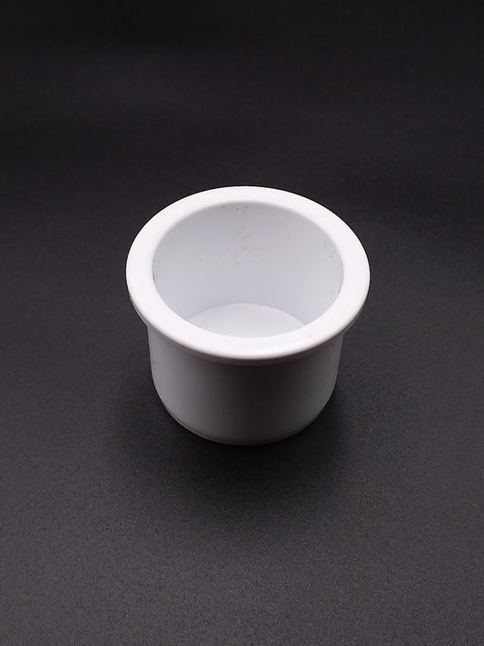 40mm p/f stop cap white qty1
