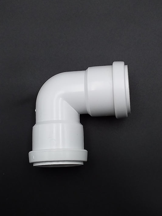 40mm p/f 90d bend white