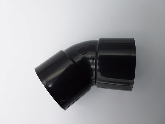 40mm s/w 45 deg bend black