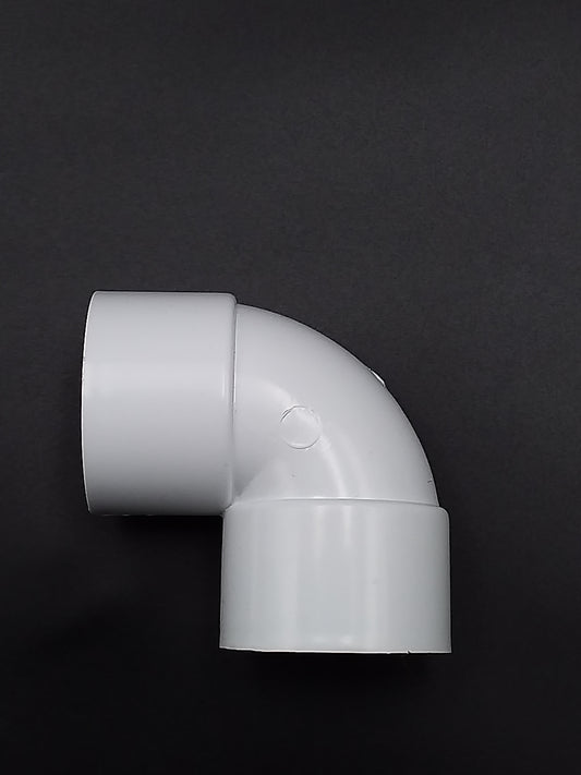 40mm s/w 90 deg bend white qty1