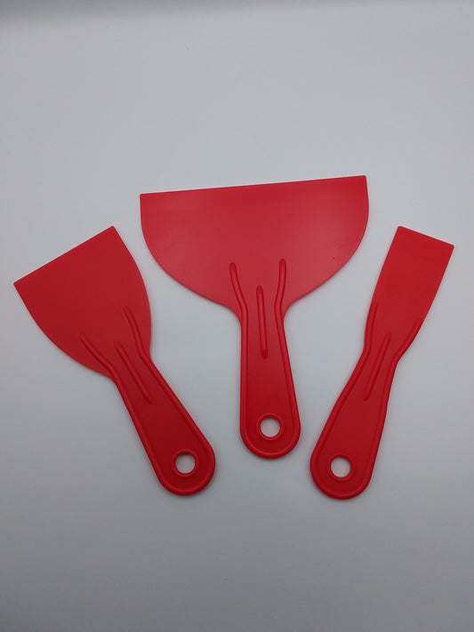 3Pc Plastic scraper 1.5",3",6" set