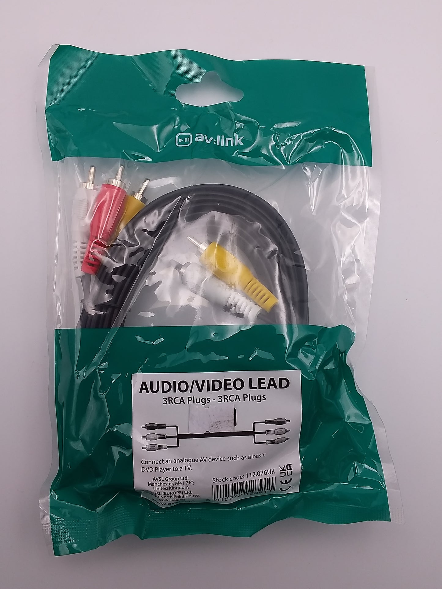 3RCA to 3RCA Phono cable 5M