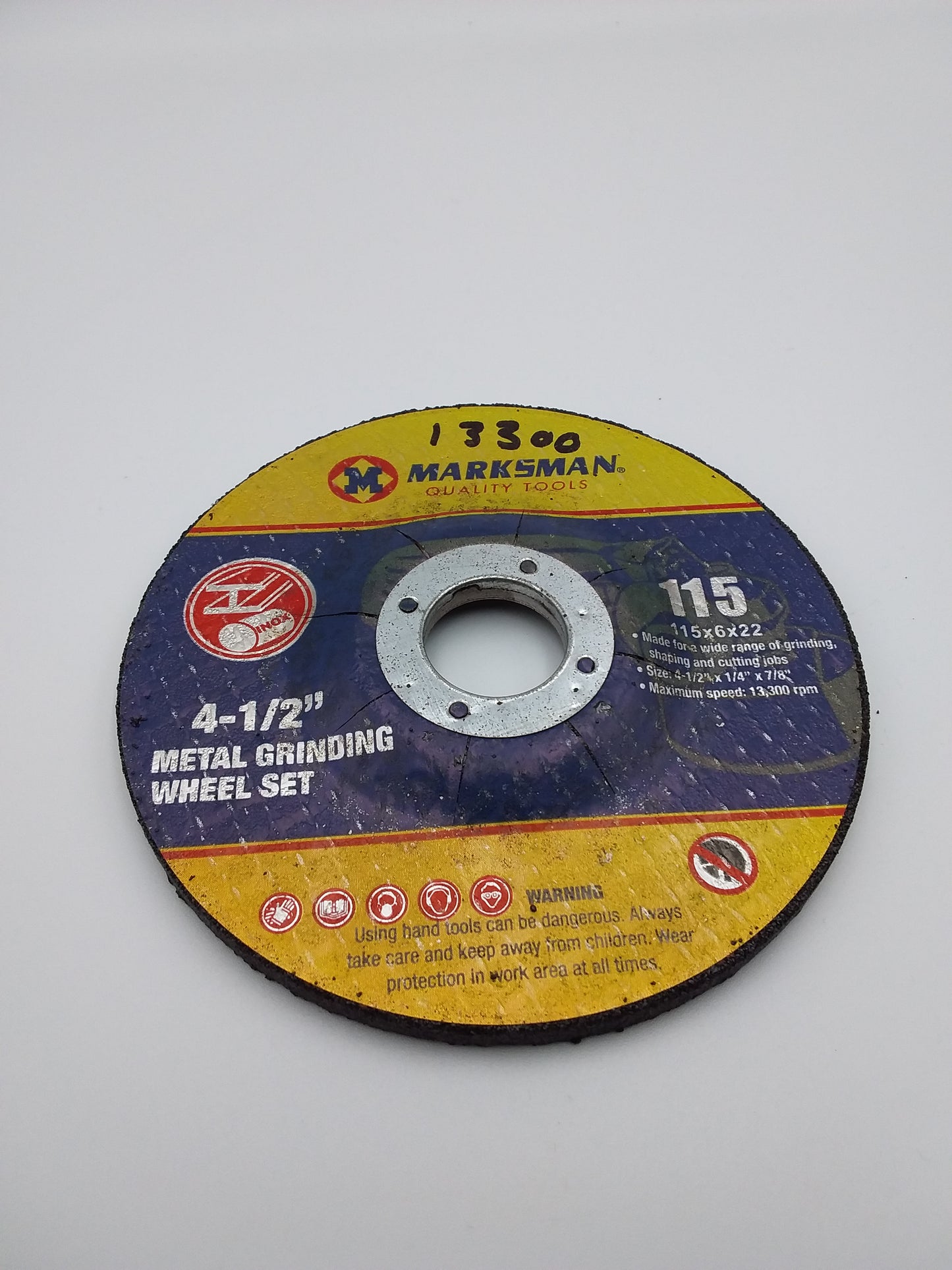 4-1/2" Metal grinding wheel  qty1