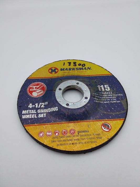 4-1/2" Metal grinding wheel  qty1
