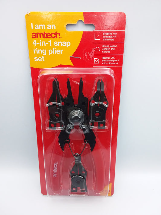 4 in 1 Bent circlip pliers