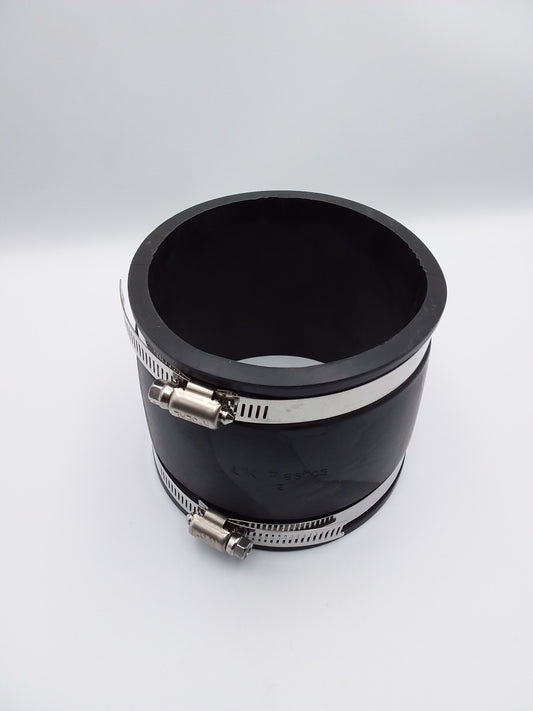 4" Flexi PVC adapter with clip