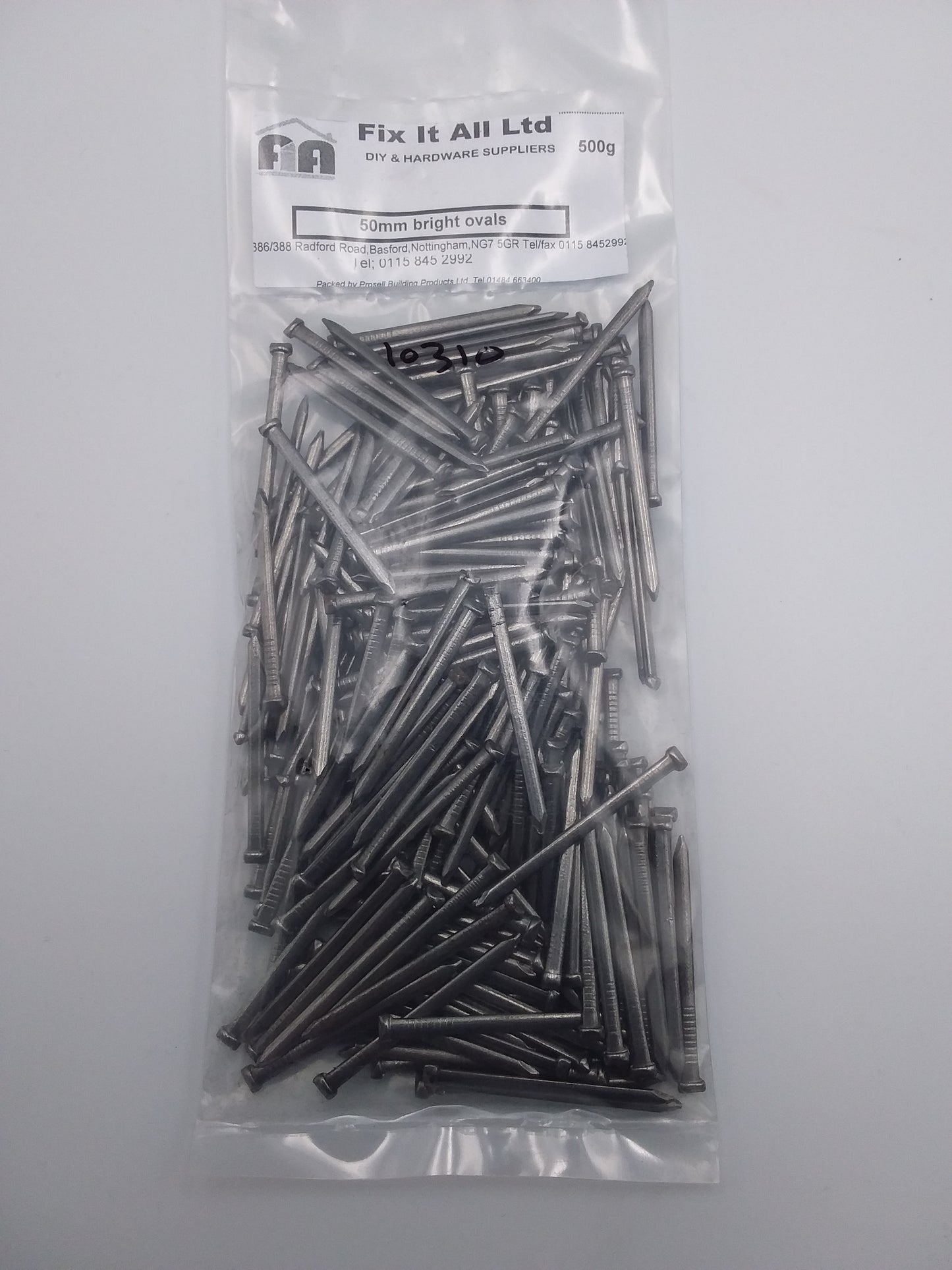 50mm Bright oval nails 500g