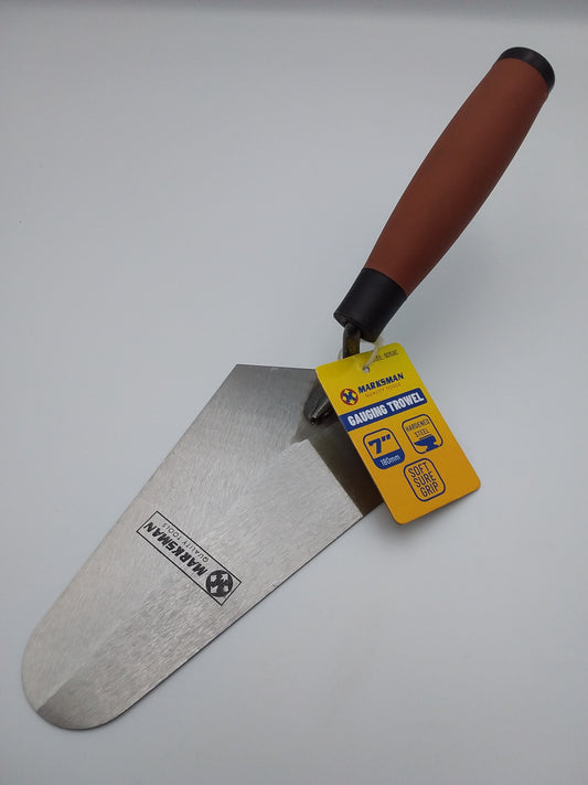 7" Gauging trowel with soft grip handle