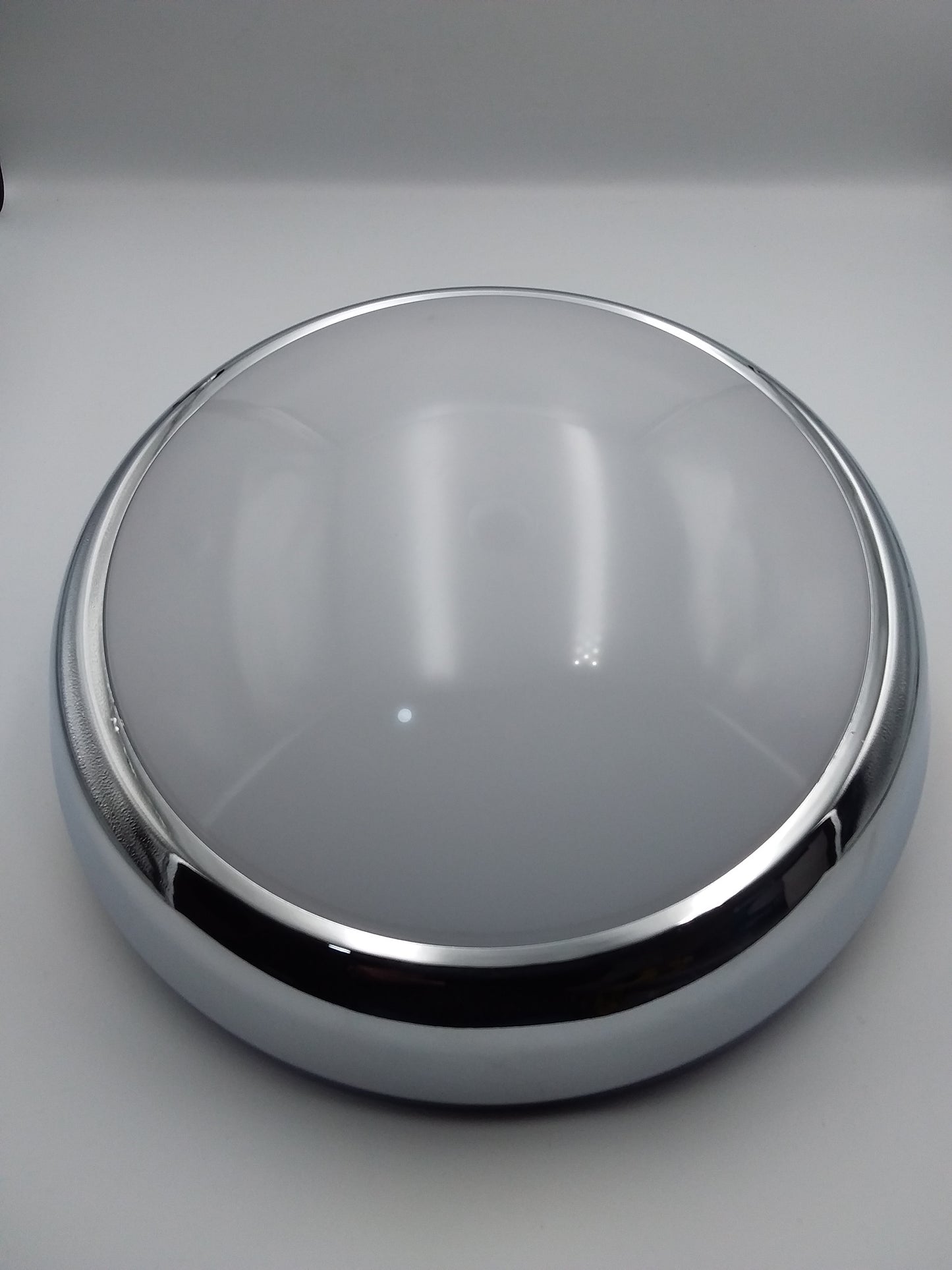 8W LED Circular light chrome IP65