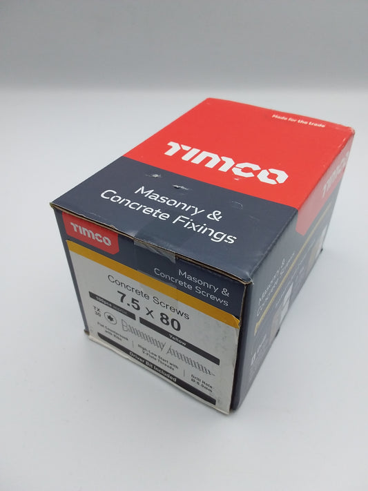 80mm Concrete screws qty100