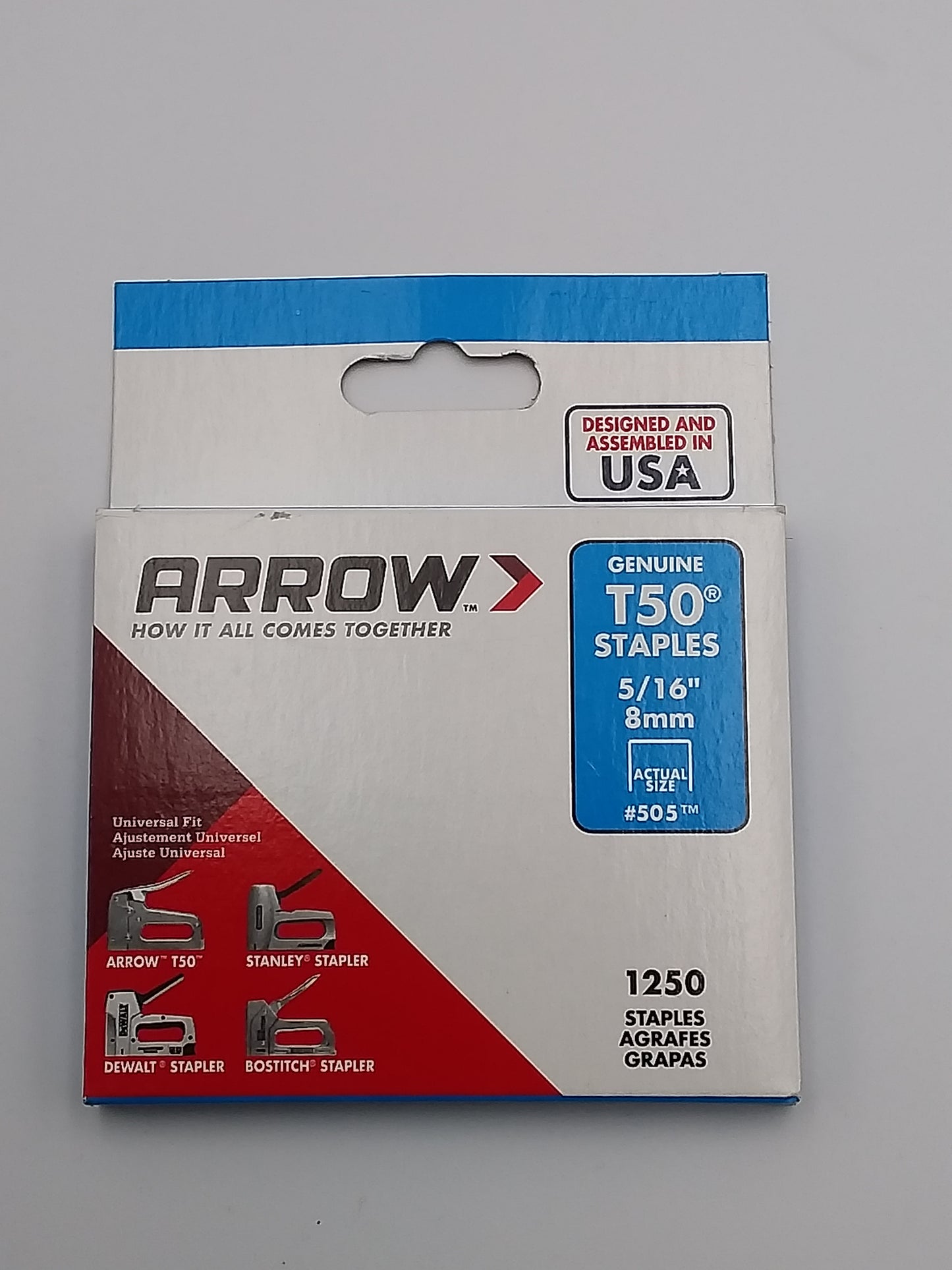 8mm T50 Staples qty 1250
