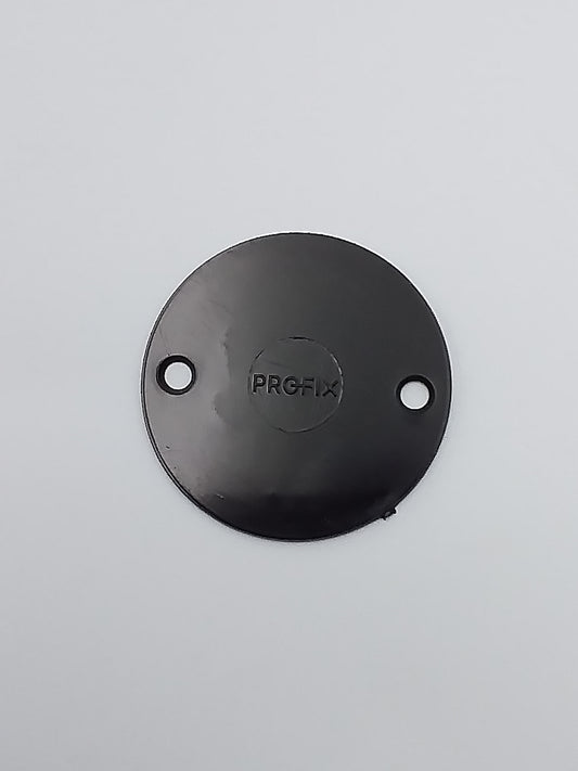 A black metal conduit box lid with the brand name 'PROFI' embossed on it.