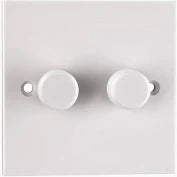 Dimmer 2gang 2way white