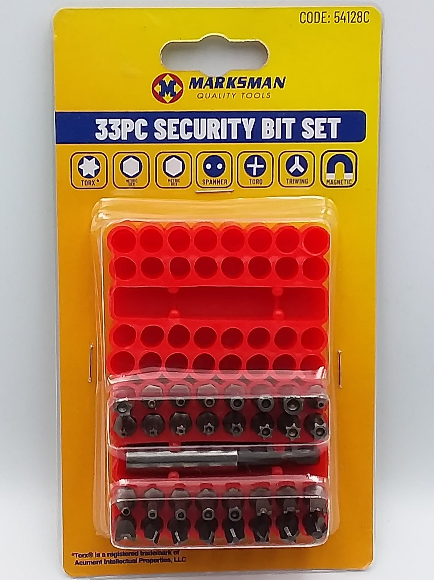 33pc Security driver bit set