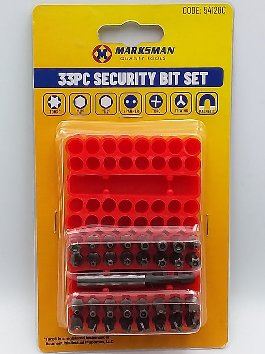 33pc Security driver bit set
