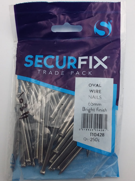 65mm Bright oval nails 500g