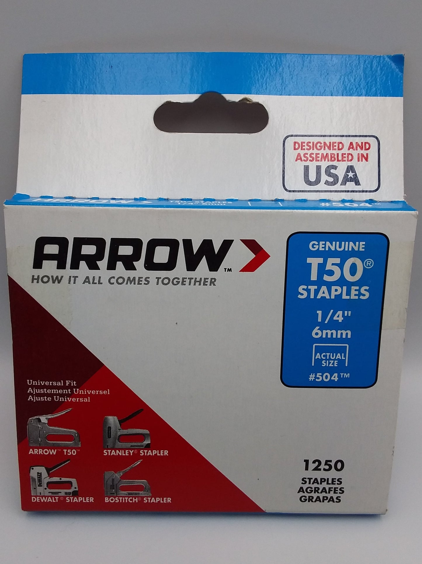 6mm T50 Staples (Qty 1250)