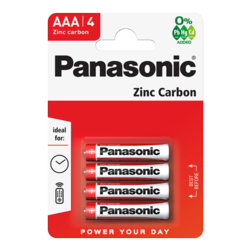 AAA Panasonic batteries Pk4