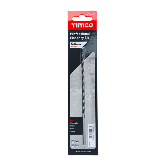 5 x 150mm Masonry drill Bit