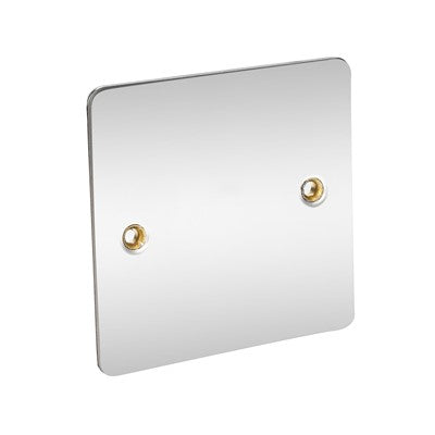 1G blank plate chrome flat