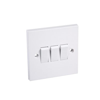 3g 2w Light switch white