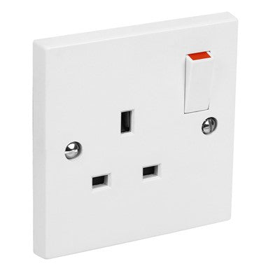 1G Switch socket white