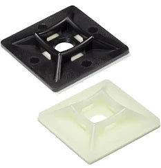 Selfadhesive cable tie mounts black qty40