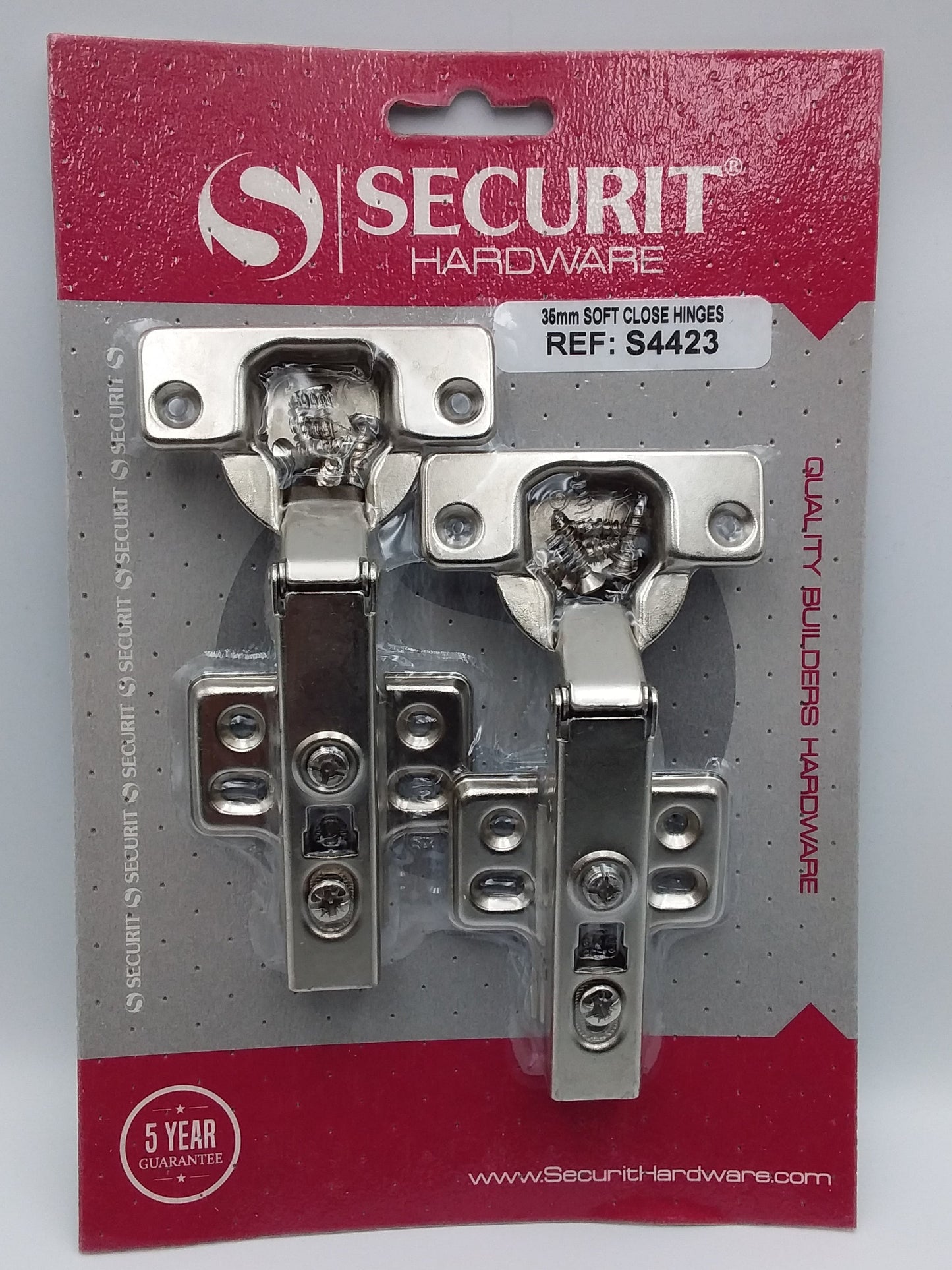 35mm Soft close cabinet hinges Pk2