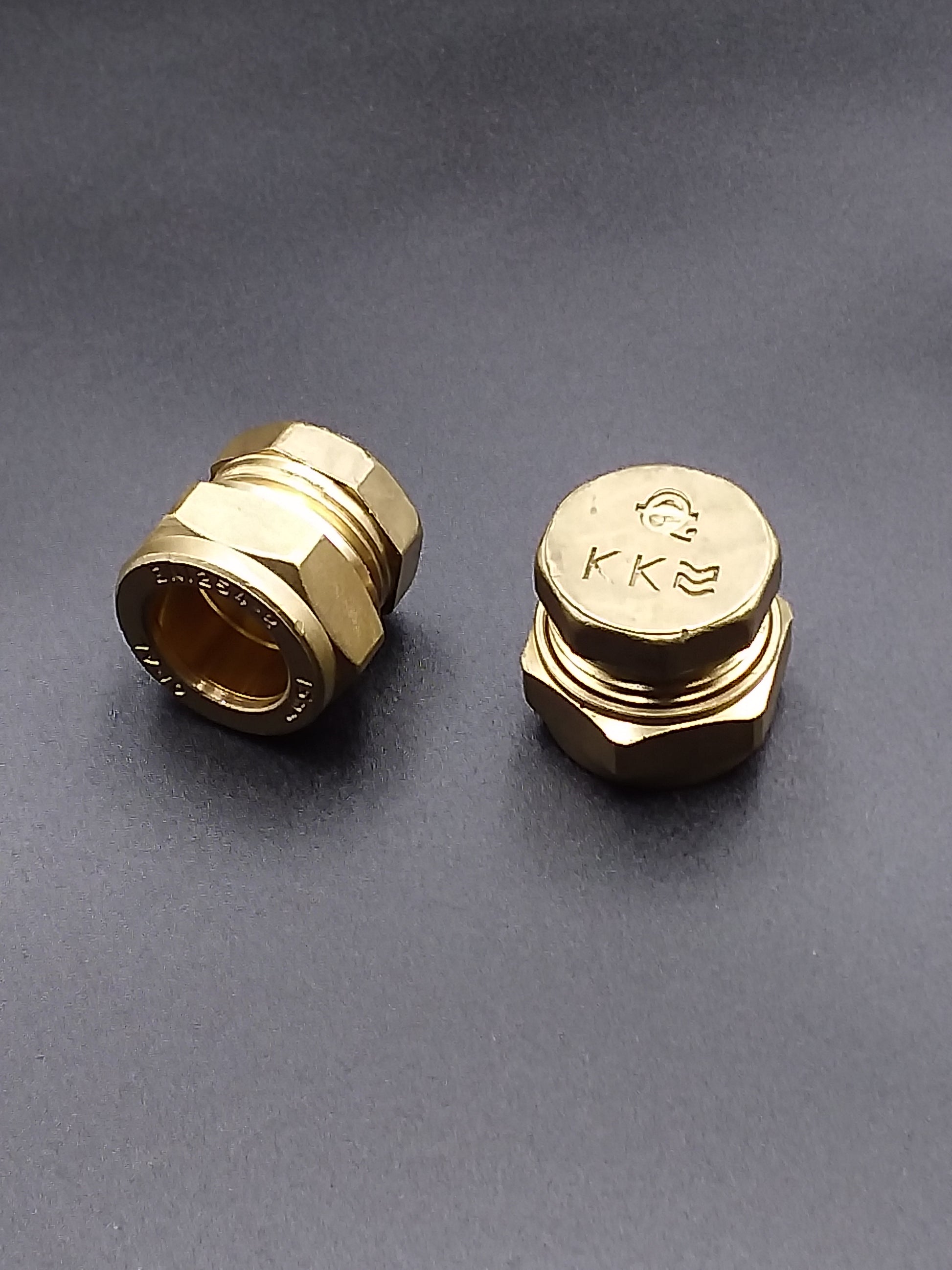 15mm Brass plumbing caps with compression stop end