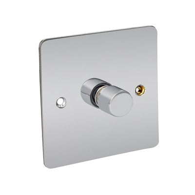 1G 2w Dimmer flat Chrome