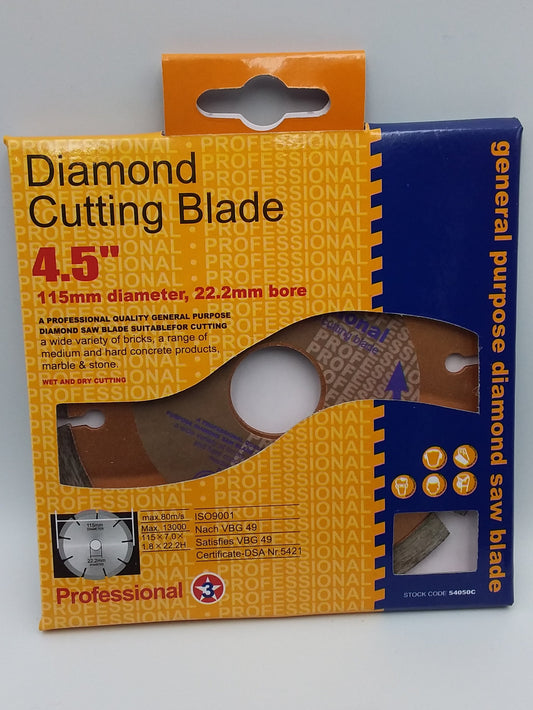 4-1/2" Diamond cutting Disc