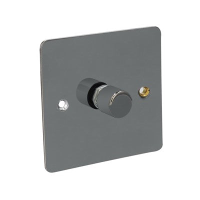 1G 2w push dimmer flat n/b