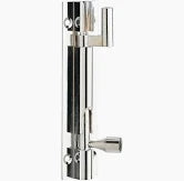 Door bolt necked 75mm chrome