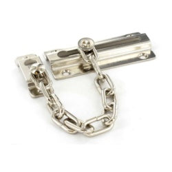 Door security chain chrome